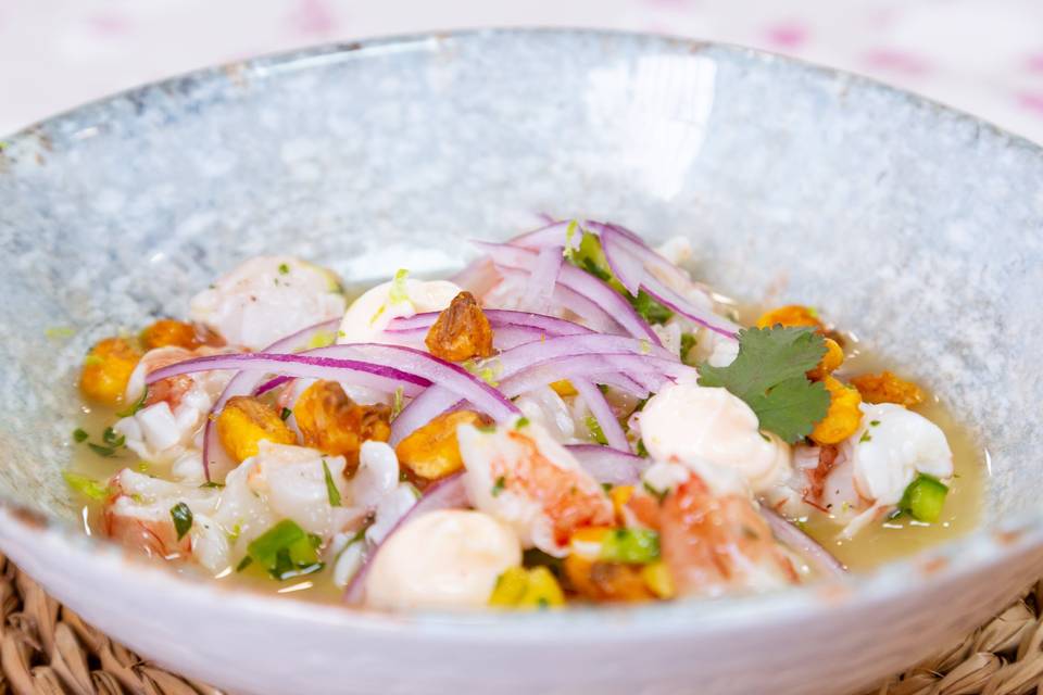 Ceviche de corvina