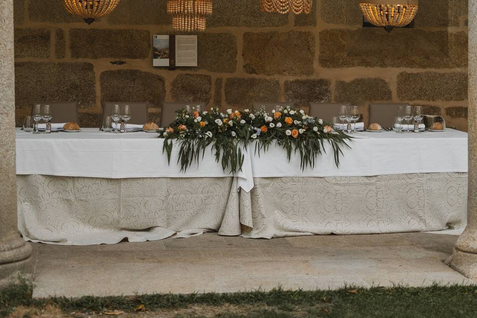 Santo Estevo mesa nupcial