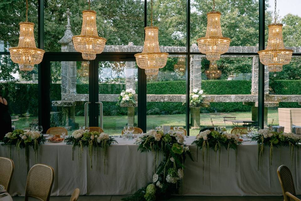 Pazo Almuzara mesa nupcial