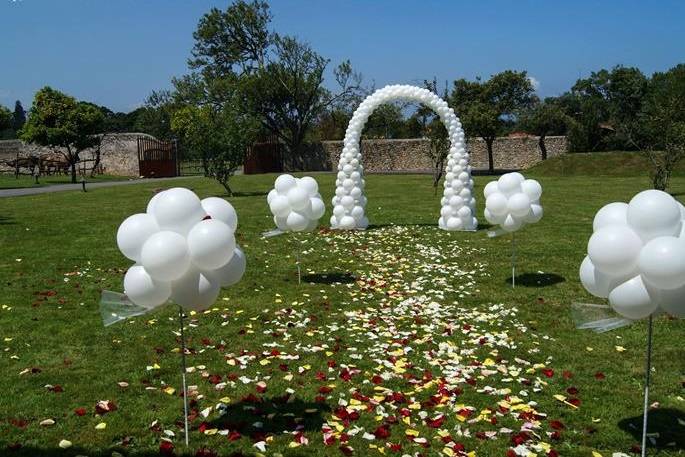 Decoración para ceremonia