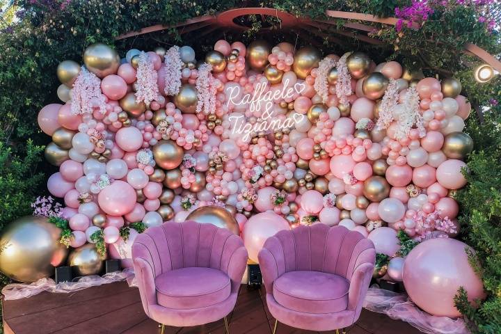 PHOTOCALL MURAL DE GLOBOS