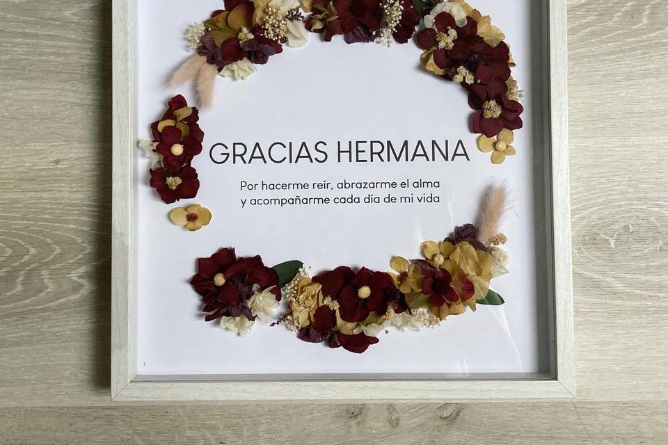 Cuadro de regalo de novia