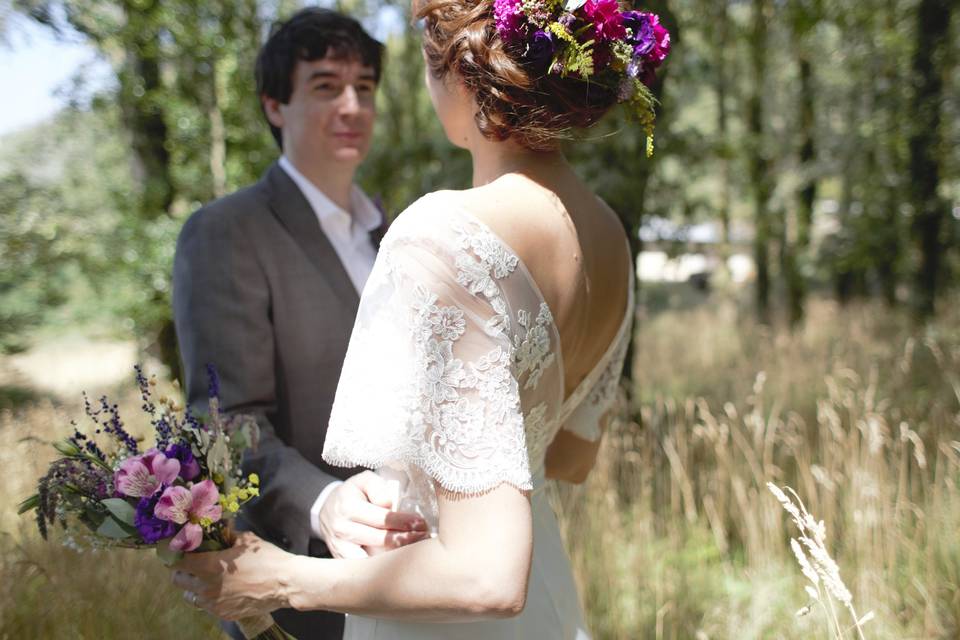 María con vestido Alexandra