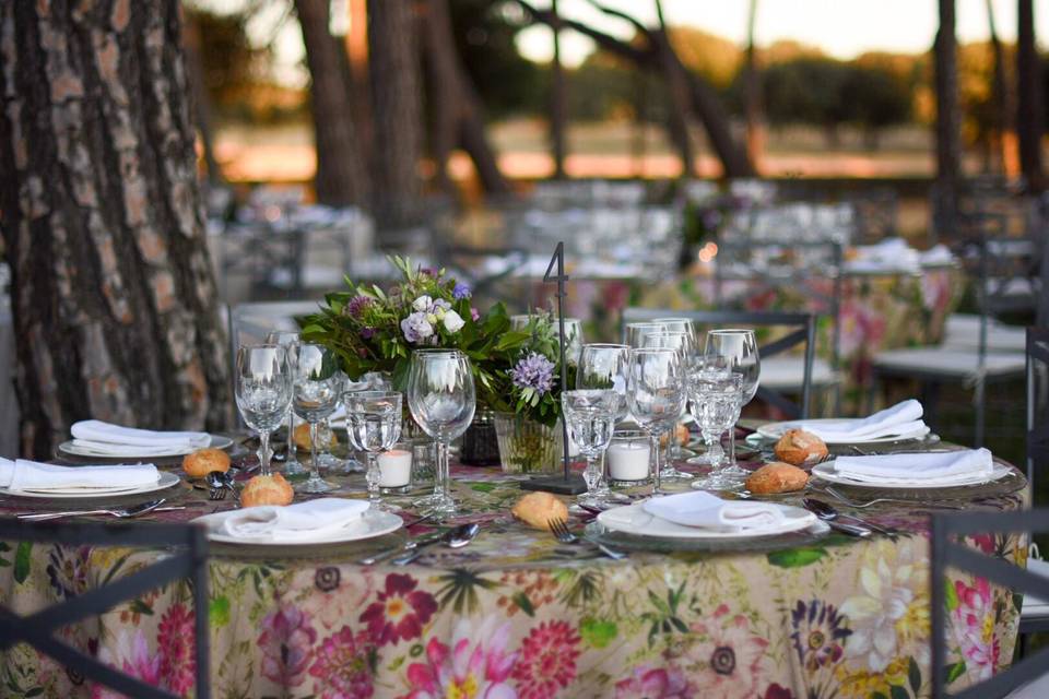 Mantel de flores