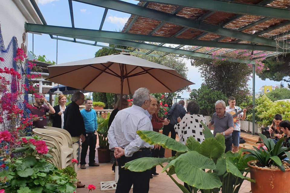 Fiesta en la terraza