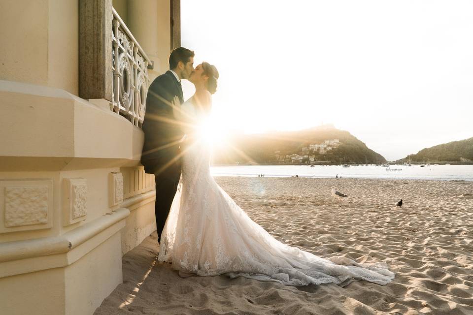 Postboda en La Kontxa