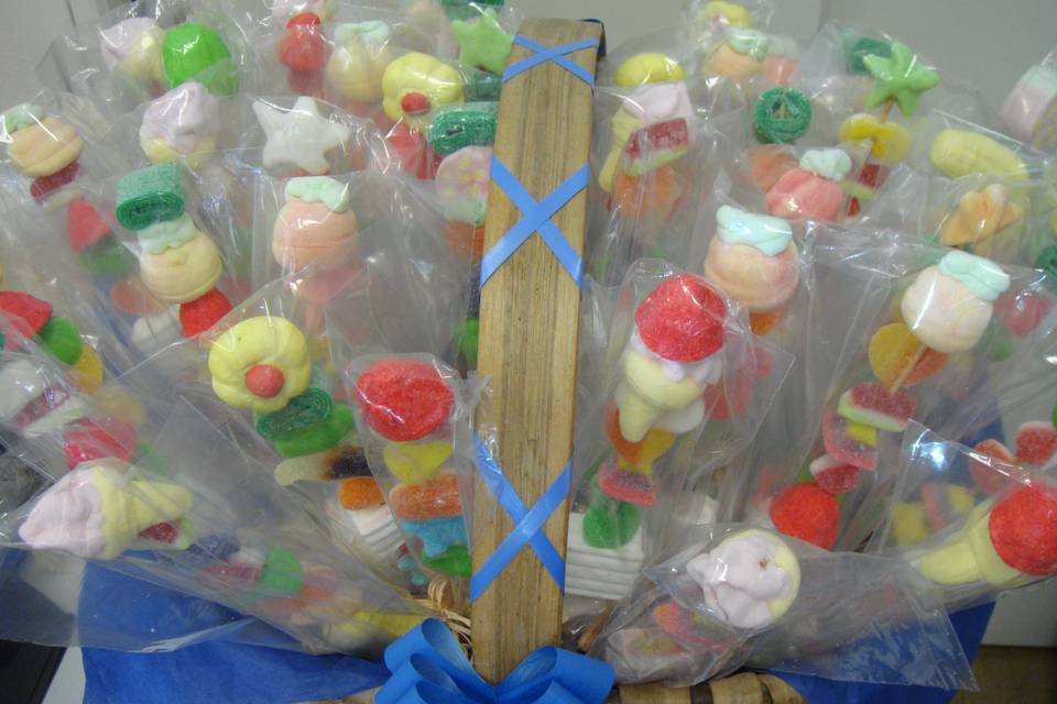 Brochetas de chuches