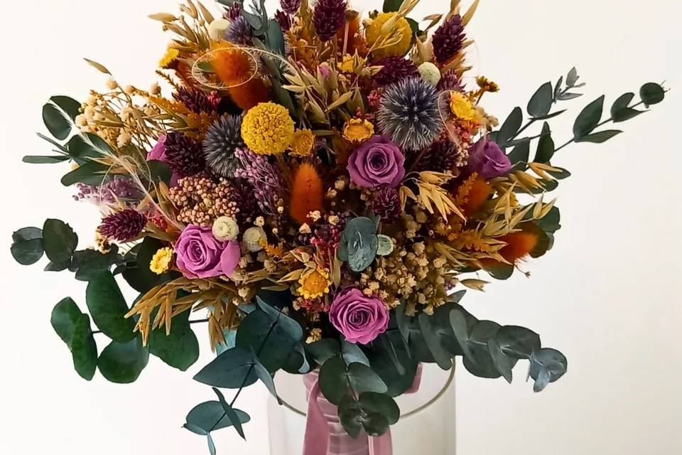 Ramo novia flor preservada