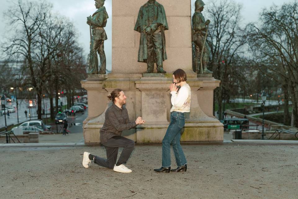 Pedida de mano en Nantes