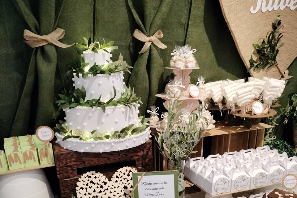 Boda temática de olivos