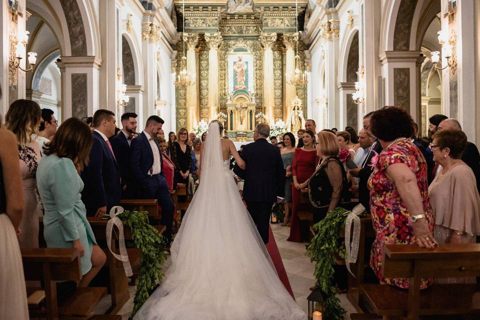 La entrada de la novia