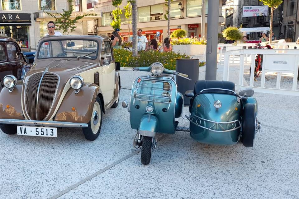 Topolino y Vespa Sidecar