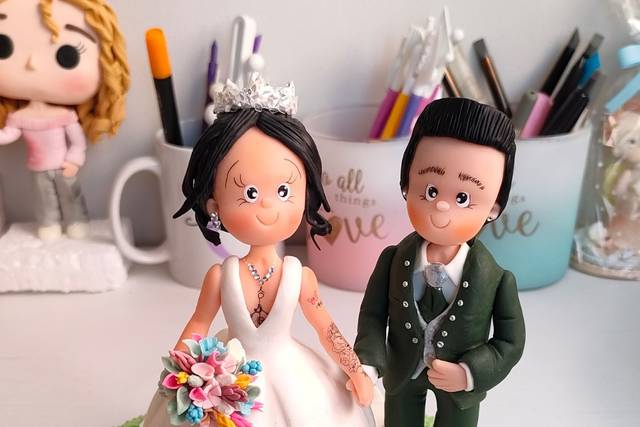 Novios con sus mascotas