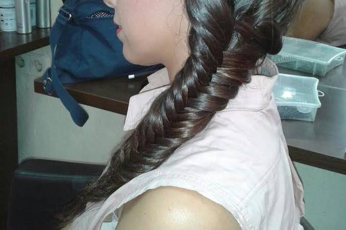 Trenza de espiga lateral