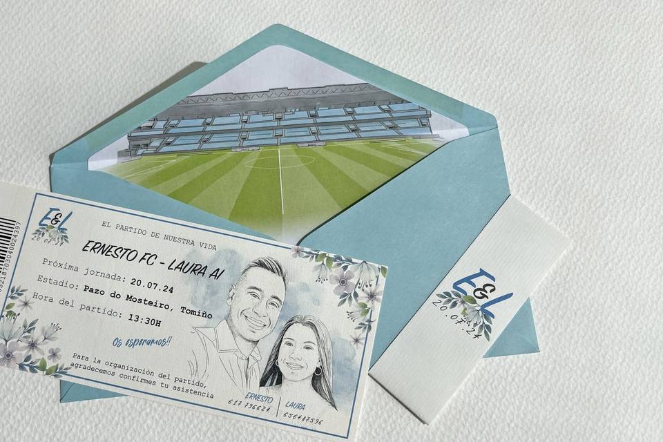Invitaciones entrada Futbol