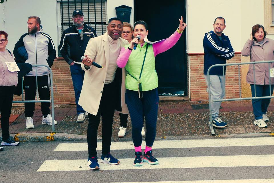 Presentadores del evento..