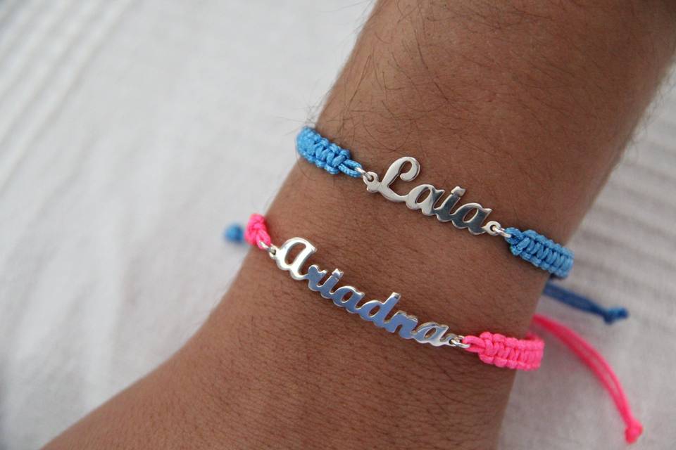 Pulseras con nombre