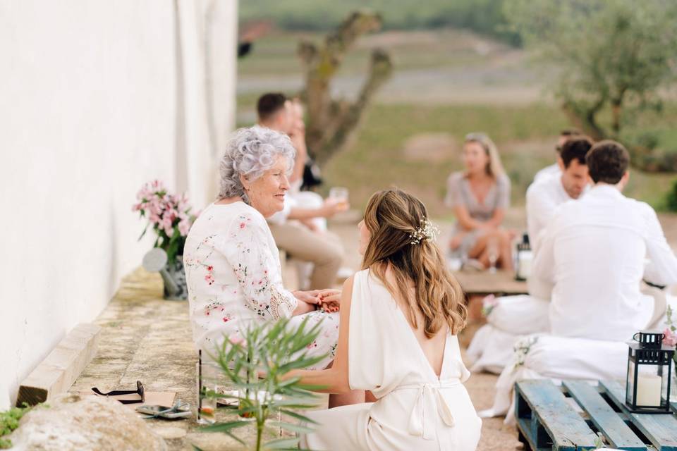 Boda entre viñedos