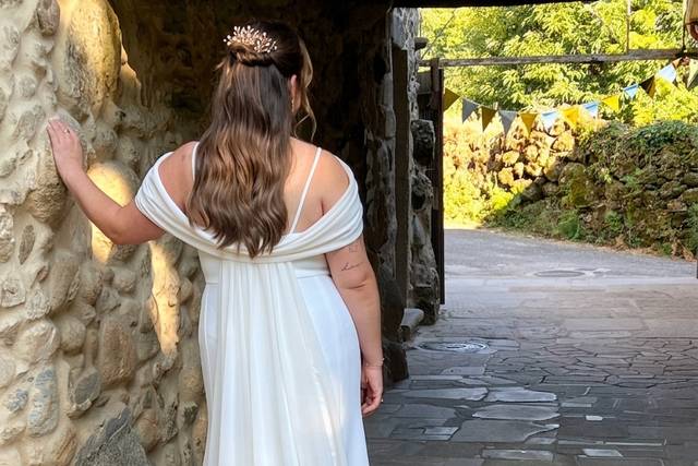 vestido de crep