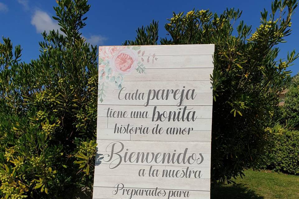 Carteles de bienvenida