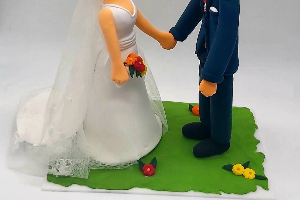 Pareja para tarta de boda