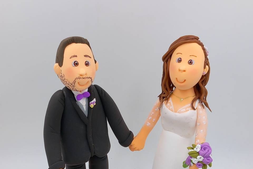 Pareja para tarta de boda