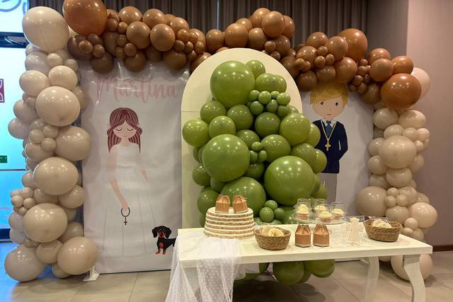 Mesa dulce y deco de globos