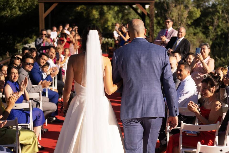 Aitana de camino al altar