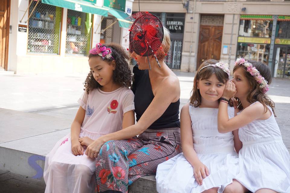 Foto con las niñas