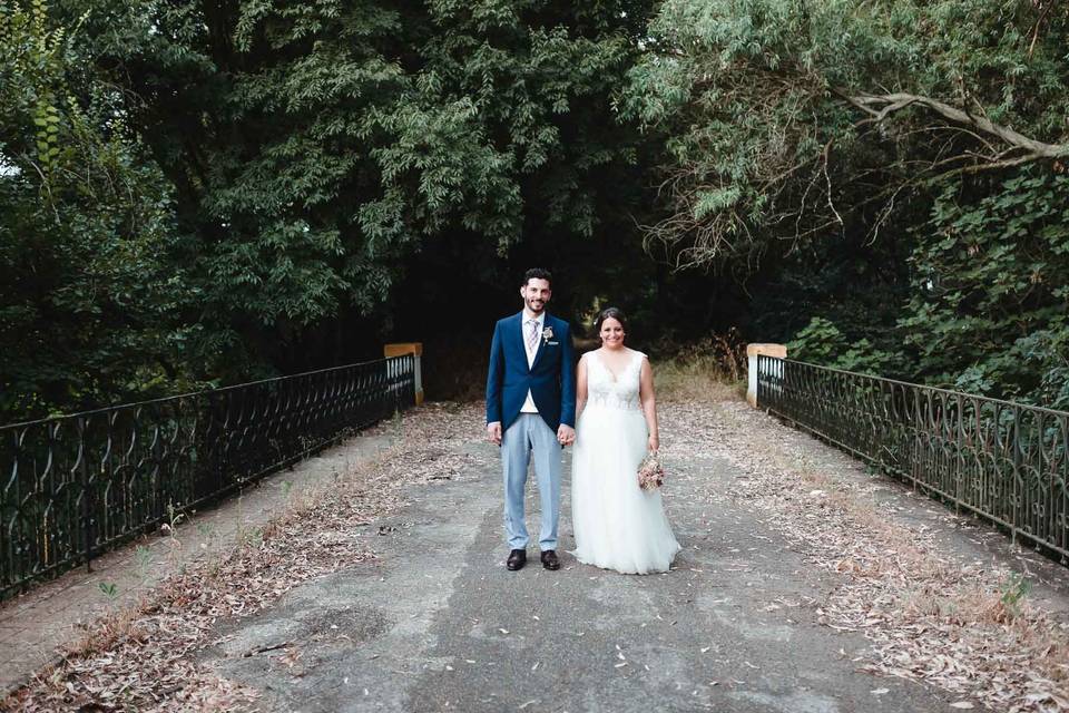 Novios en el campo