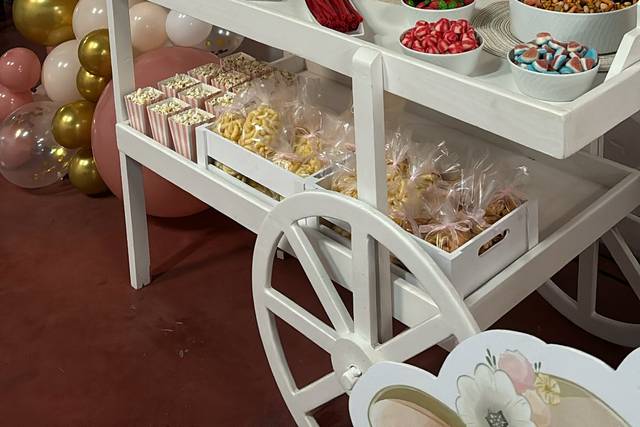 Candy Bar bautizo verde