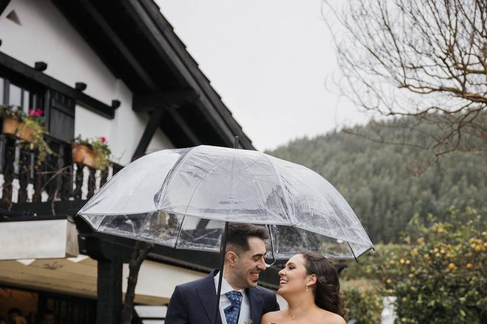 Bajo la lluvia