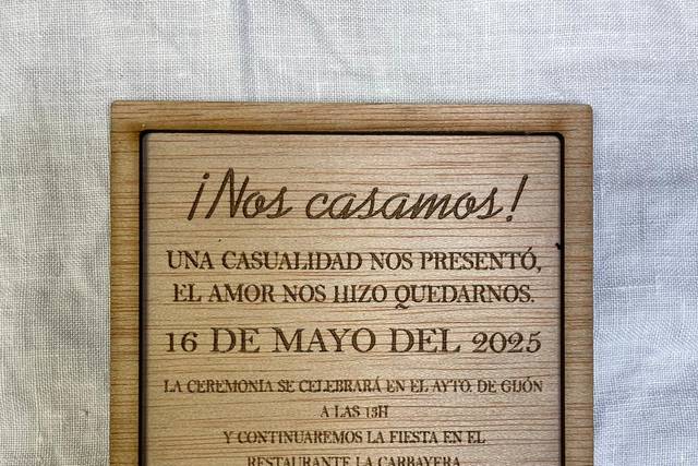 Invitación para boda