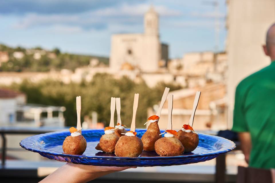 Aperitivos en terraza