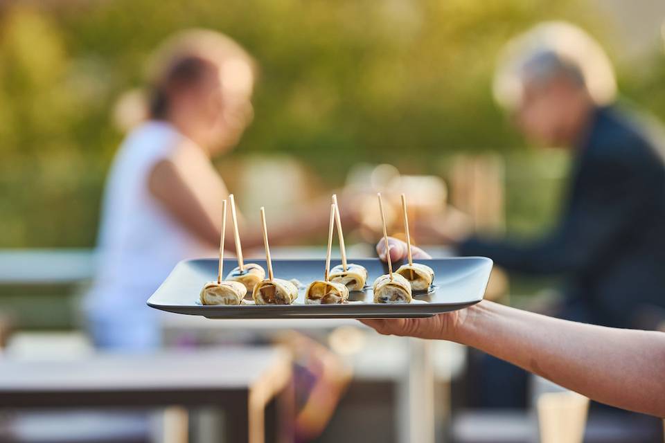 Aperitivos en terraza