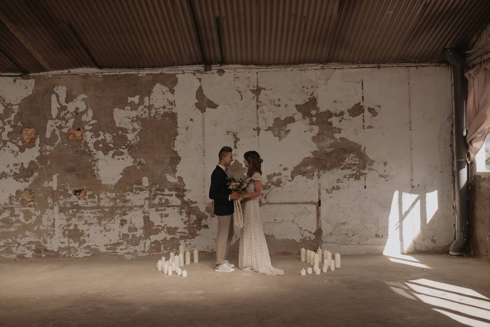 Elopement en nave industrial