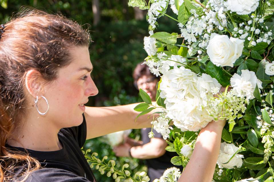 primer plano floral