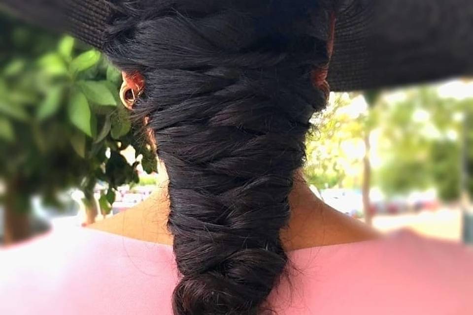 Recogido con trenza