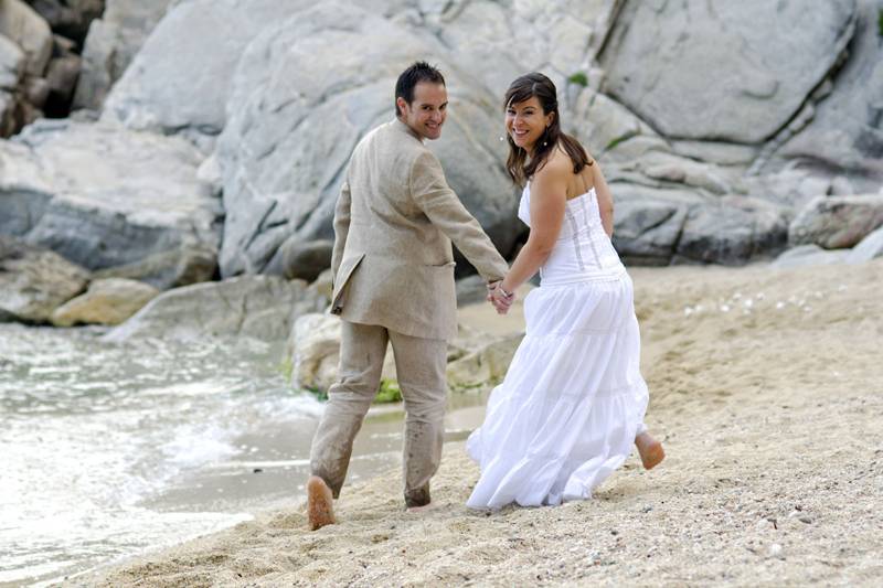 Novios en la playa Èxit Events