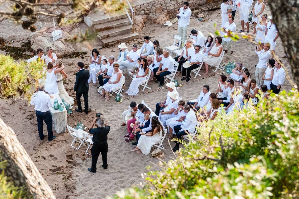 Boda en una cala Èxit Events