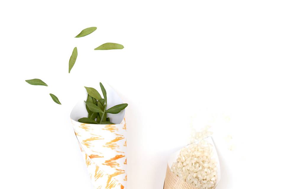 Cono confetti boho chic