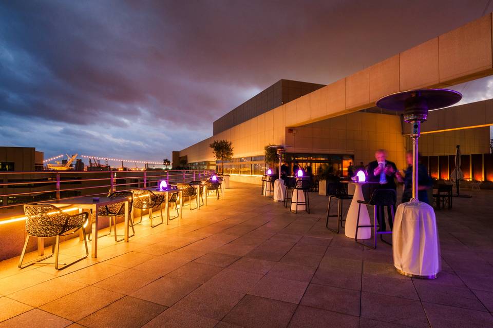 Terraza de noche