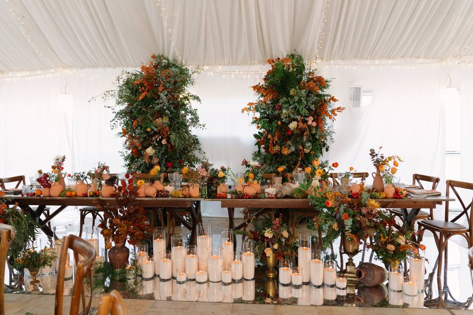 Decoración mesa nupcial