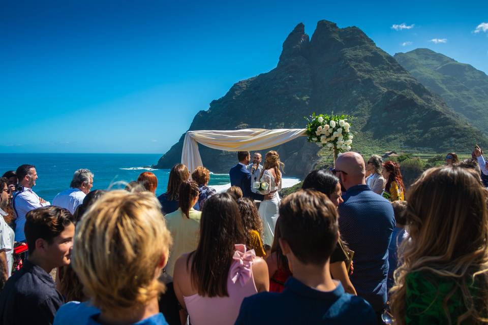 Boda con vistas impresionantes