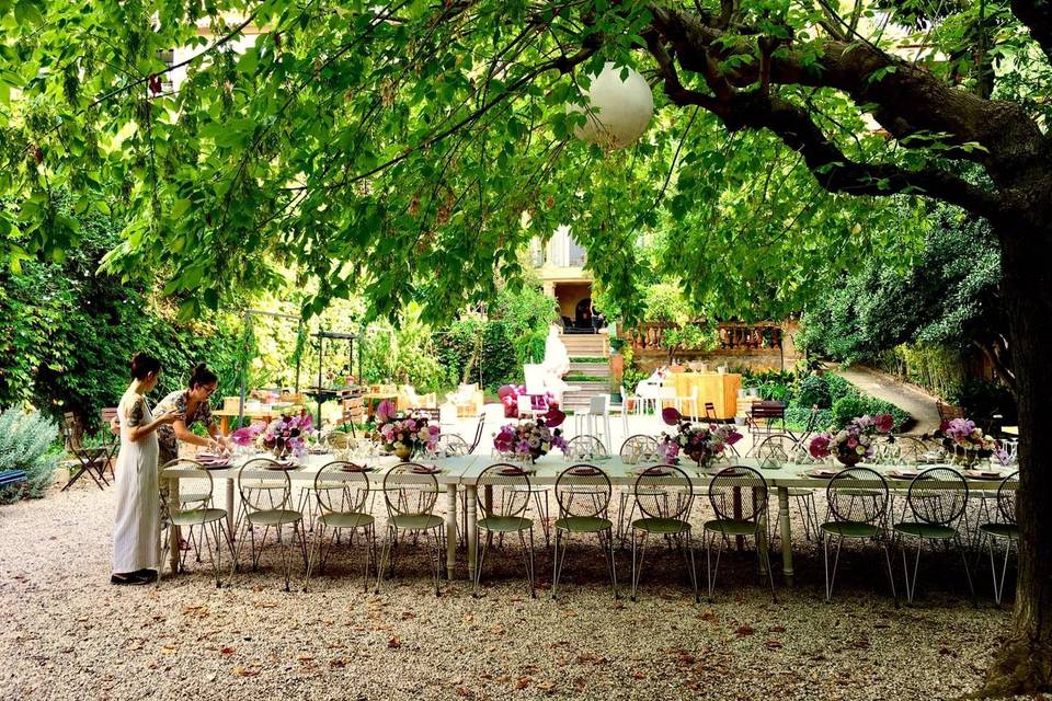 Banquete al aire libre