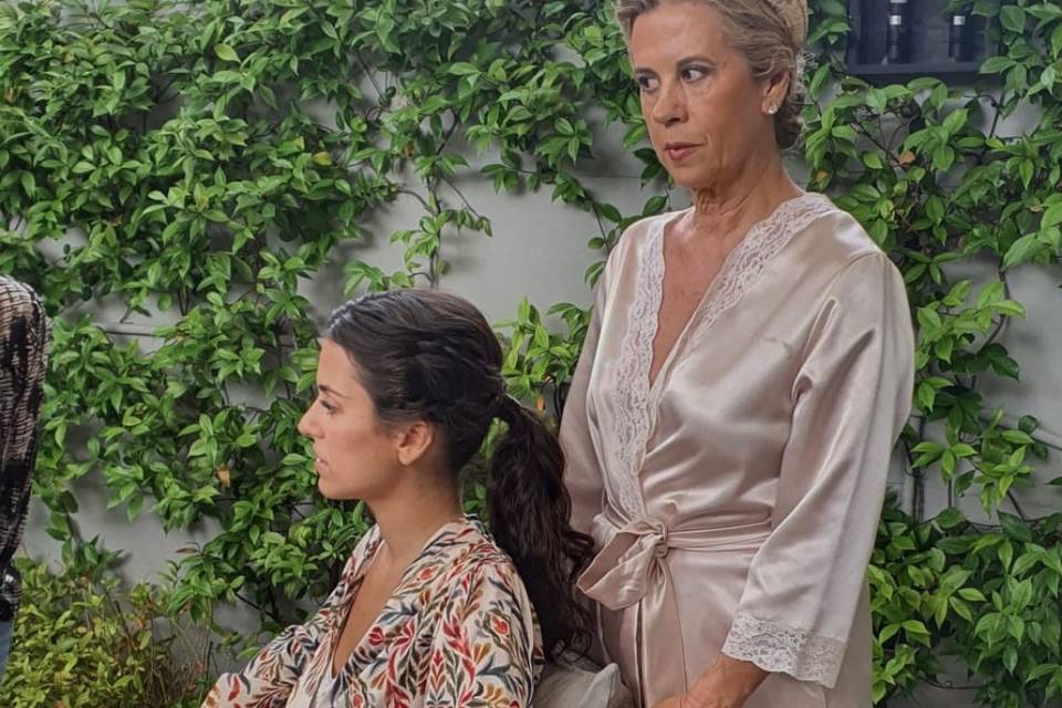 Maquillaje y peinado de invitada