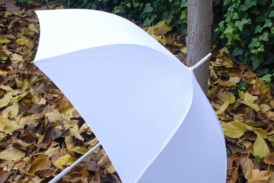 Paraguas de novia liso