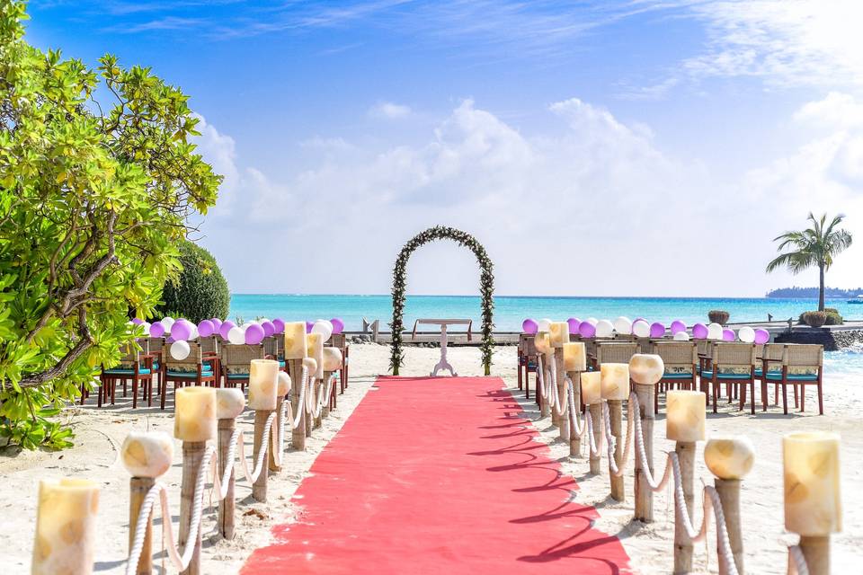 Boda en la playa