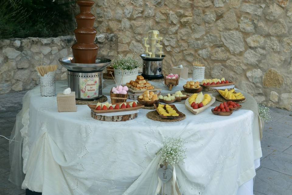 Fuente de chocolate