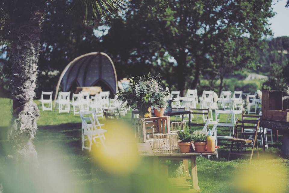 Ceremonia en jardín